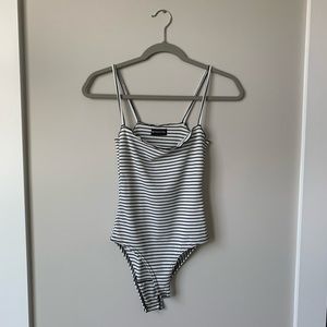 Striped bodysuit